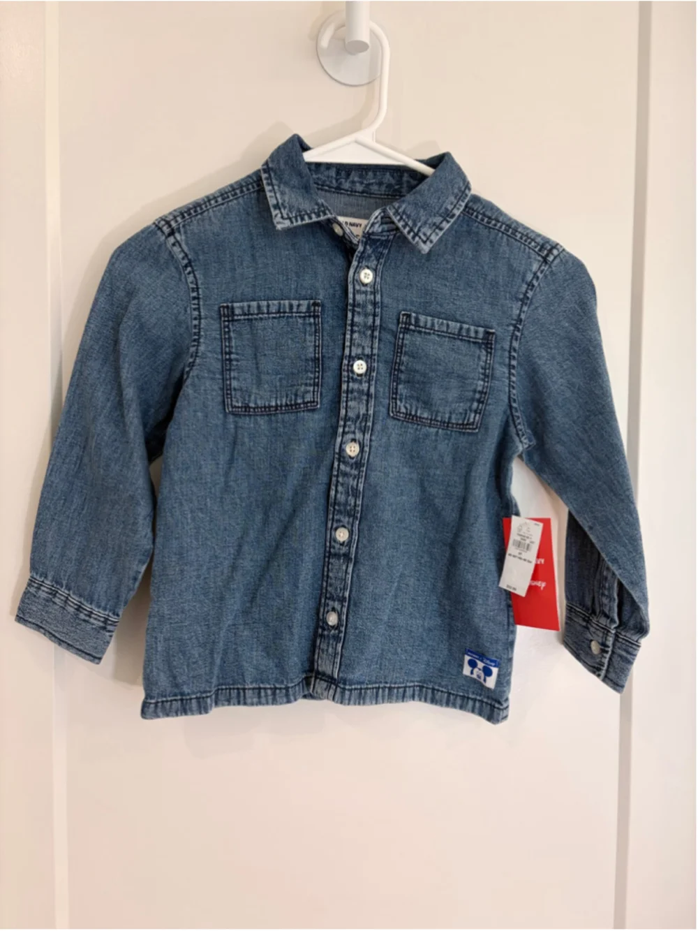 NWT Old Navy x Disney Mickey Mouse Denim Shirt - Size 5T